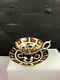Royal Crown Derby Old Imari 1128 Footed Elizabeth Tea Cup And Saucer (lot 3)