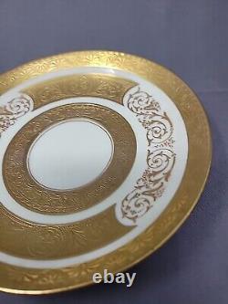 Royal Crown Sutherland Gold Encrusted Two Handled Teacup and Saucer, England #2