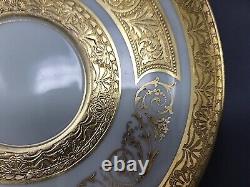 Royal Crown Sutherland Gold Encrusted Two Handled Teacup and Saucer, England #2