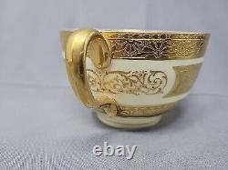 Royal Crown Sutherland Gold Encrusted Two Handled Teacup and Saucer, England #2