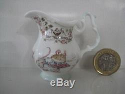 Royal Doulton Brambly Hedge Miniature Tea Set Cup Saucer Plate Teapot Jug Bowl