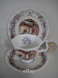 Royal Doulton Brambly Hedge Miniature Tea Set Cup Saucer Plate Teapot Jug Bowl