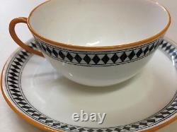 Royal Doulton Rare Museum Grd. C1910 Art Deco Tea Cup Saucer Desert Plate HB9833