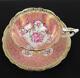 Royal Stafford Gold Encrusted Chintz Pink Roses Tea Cup & Saucer Vintage