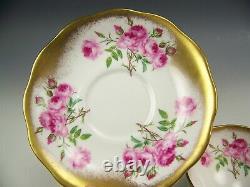 Royal Standard Roses Heavy Gold Tea Cup And Saucer Teacup
