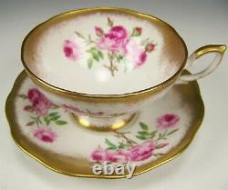Royal Standard Roses Heavy Gold Tea Cup And Saucer Teacup