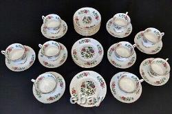 Royal Tara Irish China Bird of Paradise Tea Cup & Saucer Set (9) Plates (7) Trio