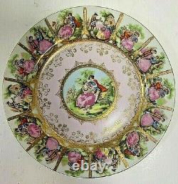 Royal Vienna Courting Couple 3-piece Teacup And Saucer Set
