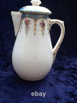 Royal Worcester Antique Teapot Creamer Teacup With Saucer