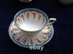 Royal Worcester Antique Teapot Creamer Teacup With Saucer