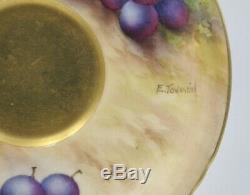 Royal Worcester Fruit Painted matched Cup & Saucer. H. Everette and E. Townsend