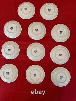 SET OF 11 MARUTA Tea Cups & Saucers Made in OCCUPIED JAPAN 1945-1952 BLUE WILLOW