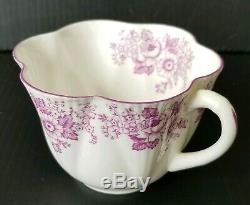 SHELLEY Dainty Mauve Purple Daisy Rose Fine Bone China Tea Cup & Saucer RARE