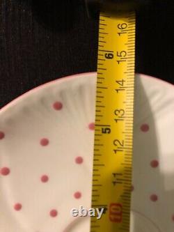 SHELLEY PINK POLKA DOT Dainty Tea Cup & Saucer Fine Bone China England