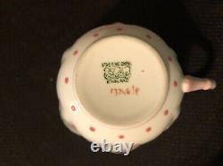 SHELLEY PINK POLKA DOT Dainty Tea Cup & Saucer Fine Bone China England