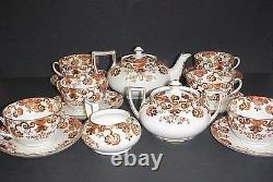 Samuel Radford Imari Tea Pot Cups Saucers Antique Set Beautiful