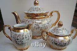Schirnding Bavaria Tea Set Teapot/creamer/covered Sugar/5 Cups/6 Saucers