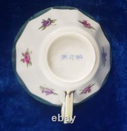 Set Antique Nippon Tea Cup & Saucer, Pedestal