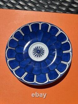 Set Of 2 Hermes Bleus d'Ailleurs Demitasse porcelain Coffee Tea Cup Saucer Blue