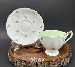 Set Of 3 QUEEN ANNE Fine Bone China Tea Cups And 3 Saucers #5365