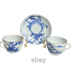 Set Of 8 Antique Asian Fine Thin Porcelain 18th C China Tea Cups With Saucers