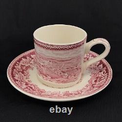 Set of 11 Homer Lauchlin Currier & Ives Demitasse Cups & Saucers, San Francisco