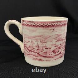 Set of 11 Homer Lauchlin Currier & Ives Demitasse Cups & Saucers, San Francisco