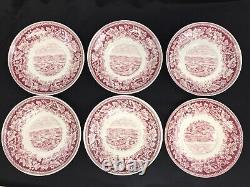 Set of 11 Homer Lauchlin Currier & Ives Demitasse Cups & Saucers, San Francisco