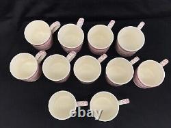 Set of 11 Homer Lauchlin Currier & Ives Demitasse Cups & Saucers, San Francisco