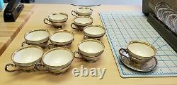 Set of 12 International Tea / Demi Cup Holders with 12 Lenox Liners