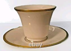 Set of 14 Lenox China Tea Coffee Cups saucers Eternal Collection Gold Trim