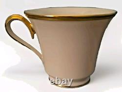 Set of 14 Lenox China Tea Coffee Cups saucers Eternal Collection Gold Trim