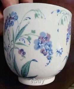 Set of 4 Vintage Imperial Russian LOMONOSOV Porcelain Teacups and Saucers