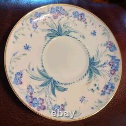 Set of 4 Vintage Imperial Russian LOMONOSOV Porcelain Teacups and Saucers