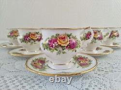 Set of 6 Elizabethan Tea cup And Saucer, Porcelain English