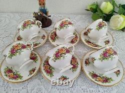 Set of 6 Elizabethan Tea cup And Saucer, Porcelain English