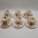 Set Of 6 K & G Keller & Guerrin Luneville France Don Quixote Tea Cups & Saucers