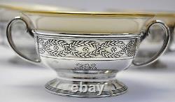 Set of 8 Tiffany & Co Sterling Silver Bouillon /Tea /Coffee Cups & Lenox Inserts