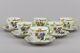 Set Of Six Herend Queen Victoria Large Tea Cups With Saucers #1595/vbo