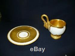 Sevres France Swan Tea Cup and Saucer