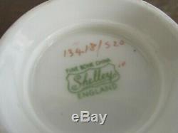Shelley Bone China England Chintz Oleander Summer Glory Tea Cup And Saucer Pink