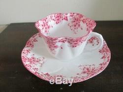 Shelley Dainty Pink Bone China England Tea Cup And Saucer