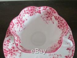 Shelley Dainty Pink Bone China England Tea Cup And Saucer