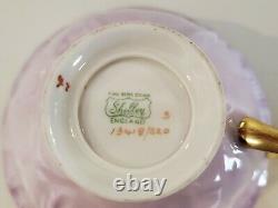 Shelley England Chintz Oleander Summer Glory Teacup And Saucer Lavender