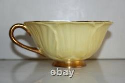 Shelley Light Yellow Daisy Chintz-Oleander Bone China Footed Teacup and Saucer