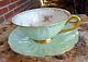 Shelley Minty Green Oleander Bridal Rose Tea Cup And Saucer