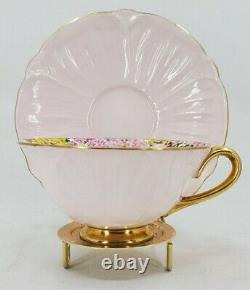 Shelley Pink Oleander Rock Garden Chintz Tea Cup And Saucer England