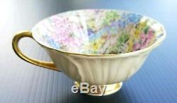 Shelley Rock Garden Chintz China Teacup and Saucer Oleander Yellow 13415/S1