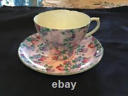 Shelley Summer Glory Chintz Tea Cup And Saucer