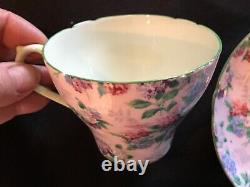 Shelley Summer Glory Chintz Tea Cup And Saucer